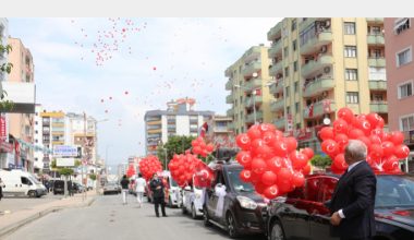 Erdemli’de Binlerce Balon Dünya Çocuları İçin Gökyüzünde