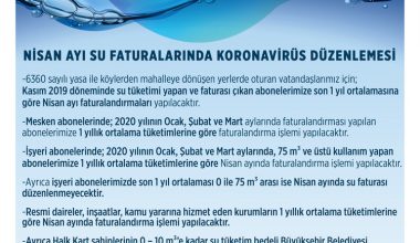 MESKİ’DEN NİSAN AYI SU FATURALARINDA KORONAVİRÜS DÜZENLEMESİ