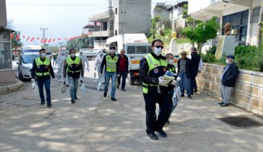 Yenişehir’deki kırsal mahallelere hijyen paketi