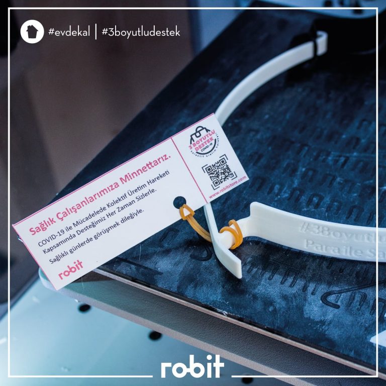 ROBİT TEKNOLOJİ’DEN SAĞLIK ÇALIŞANLARINA 3 BOYUTLU DESTEK