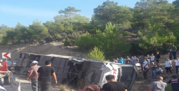 Mersin’de askerleri taşıyan otobüs devrildi: 5 şehit, 27 yaralı