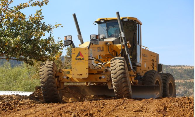 Sinap Mahallesi’nde Yol Çalışması