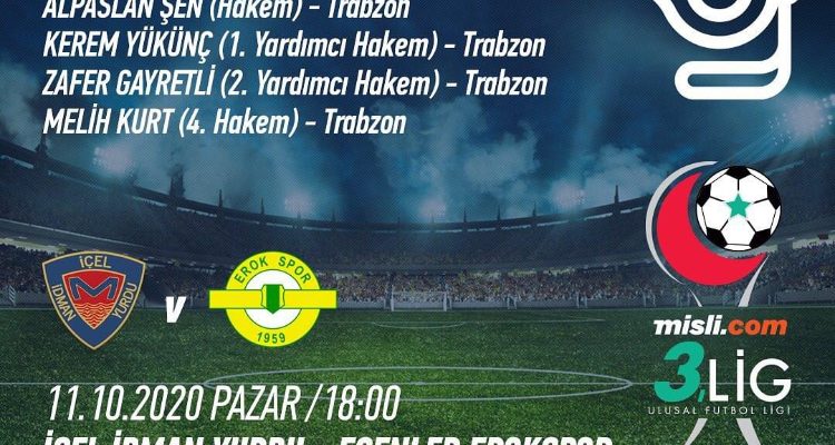 Temsilcimiz İçel İdman Yurdu, Pazar  günü evinde Erokspor’u ağılıyor