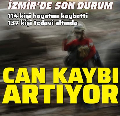 İzmir depreminde son durum! Ölenlerin sayısı artıyor!!!