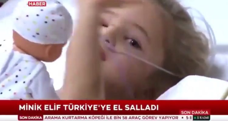 Türkiye’yi ağlatan 3 yaşındaki Elif Perinçek’in hastaneden ilk görüntüsü