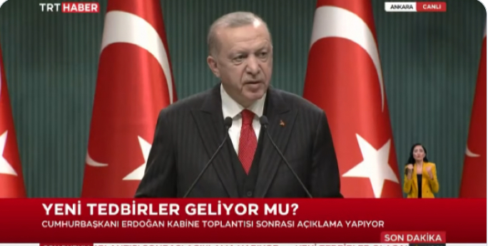 Cumhurbaşkanı Erdoğan’dan Kabine toplantısı sonrası ilave tedbir açıklaması