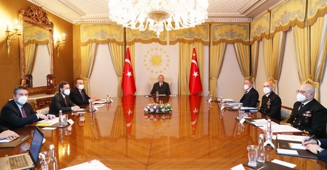 Cumhurbaşkanı Erdoğan, Vahdettin Köşkü’nde dış politika değerlendirme toplantısına başkanlık etti