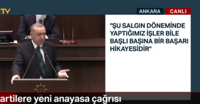 Erdoğan: Salgın sürecini en az hasarla atlatıyoruz..