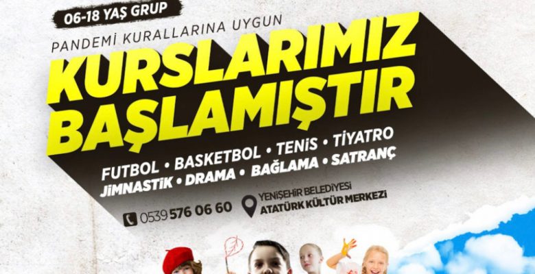 Yenişehir’de sanat ve spor kursları başlıyor