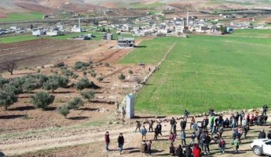 Göbeklitepe yakınlarındaki metal blok havadan görüntülendi