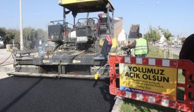 YOL YAPIM EKİPLERİ, 6 İLÇEDE ÇALIŞMA YÜRÜTÜYOR