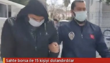 Sahte borsa ile 15 kişiyi dolandırdılar