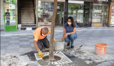 BÜYÜKŞEHİR’İN HASTANE CADDESİ’Nİ YENİLEME ÇALIŞMALARI SÜRÜYOR