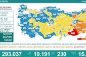 Son 24 saatte koronavirüsten 230 kişi daha hayatını kaybetti, 19 bin 191 yeni vaka tespit edildi