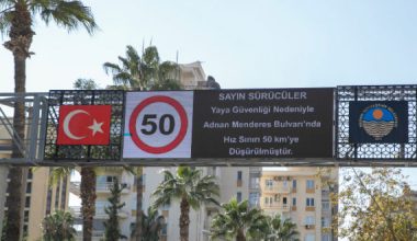 ADNAN MENDERES BULVARI, HIZ LİMİTİ TEDBİRİYLE DAHA GÜVENLİ OLACAK
