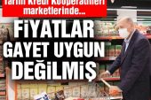 Cumhurbaşkanı Erdoğan’ın “gayet uygun” dediği Tarım Kredi Kooperatifi marketinde 14 üründen oluşan sepet 329.34 TL iken, 4 zincir markette 275.75-312 TL arasında tuttu