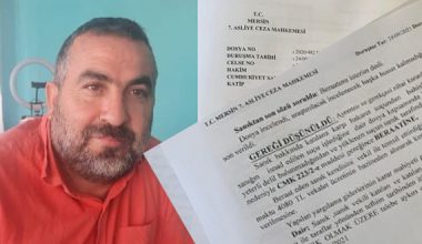 Mersin’in Toroslar İlçe eski Tarım Müdürü Ali Baysal, hakkında açılan hakaret davasından beraat etti