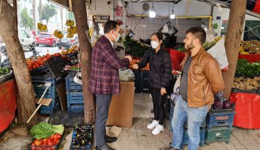 Başkan Özyiğit, Bahçelievler Mahallesi esnafını ziyaret etti