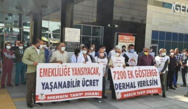 Mersin Şehir Hastanesi’nde eylem