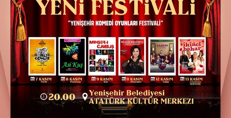 Yenişehir Komedi Oyunları Festivali başlıyor