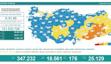 Türkiye’de Koronavirüs | 176 kişi daha hayatını kaybetti, 18 bin 561 yeni vaka tespit edildi