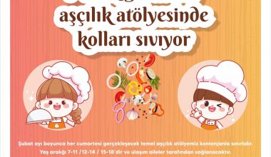 MİNİK GURMELER AŞÇILIK ATÖLYESİ’NDE KOLLARI SIVAYACAK