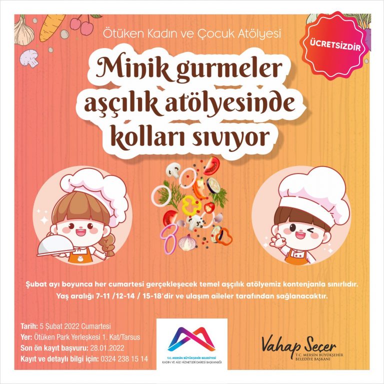 MİNİK GURMELER AŞÇILIK ATÖLYESİ’NDE KOLLARI SIVAYACAK