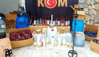 Sahte içki baskınında uçaksavar mermisi ele geçirildi
