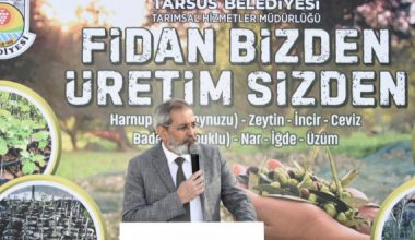 TARSUS BELEDİYESİ ÜRETİCİLERE 40 BİN ADET YERLİ FİDE DAĞITTI