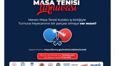 BÜYÜKŞEHİR’İN İŞ BİRLİĞİYLE MERSİN 2. VETERANLAR MASA TENİSİ TURNUVASI YAPILACAK