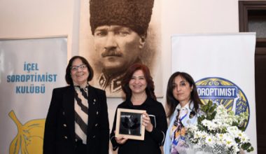 MERAL SEÇER’E İÇEL SOROPTİMİST KULÜBÜ’NDEN ÖDÜL