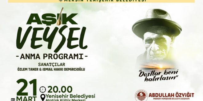 Yenişehir Belediyesinden Aşık Veysel’i anma programı