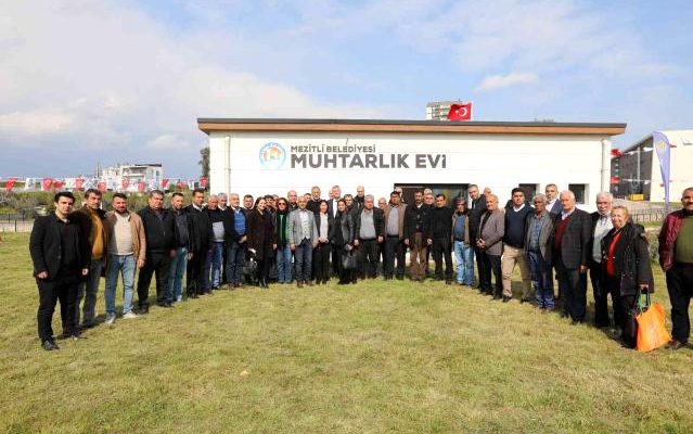 Mezitli Belediyesi Tarafından Yaptırılan Muhtarlık Evi Açıldı