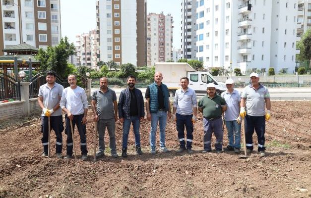 Mezitli’de ihtiyaç sahipleri için sebze bahçesi