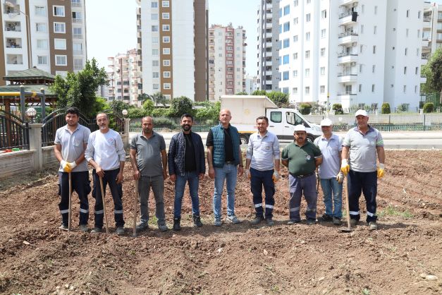 Mezitli’de ihtiyaç sahipleri için sebze bahçesi