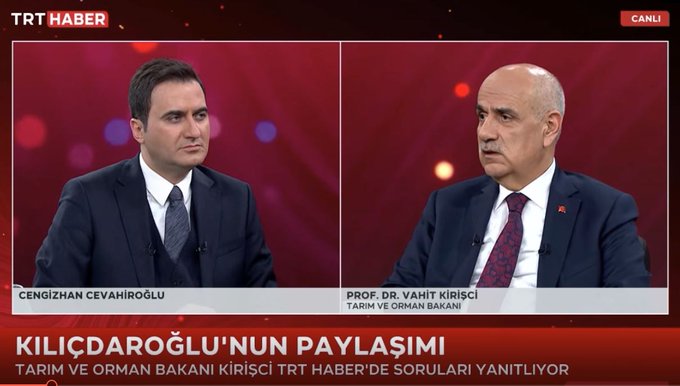 Tarım Bakanı Kirişçi: Açta açıkta kimsemiz yok, herkesin karnı tok