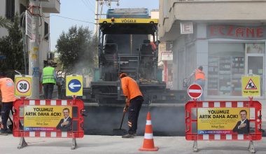 MERSİN BÜYÜKŞEHİR’DEN HAL MAHALLESİ’NDE SICAK ASFALT ÇALIŞMASI