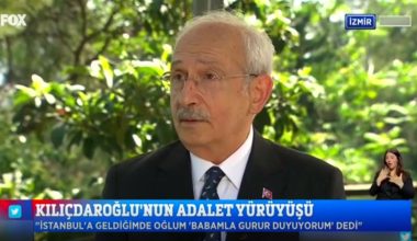 Kılıçdaroğlu, Adalet Yürüyüşü ile ilgili anısını anlatırken gözleri doldu: Oğlum ‘babamla gurur duyuyorum’ dedi