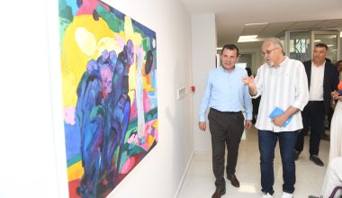 Onay Akbaş’ın kişisel resim sergisi Yenişehir’de açıldı