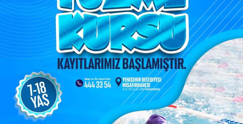Yenişehir Belediyesinden ücretsiz yüzme kursu