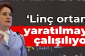 Akşener: Linç ortamı yaratılmaya çalışılıyor