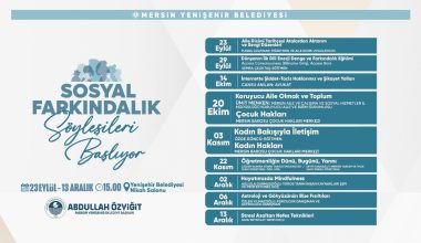 Yenişehir Belediyesi “Sosyal Farkındalık Söyleşileri”başlıyor Yenişehir Belediyesi “Sosyal Farkındalık Söyleşileri”başlıyor