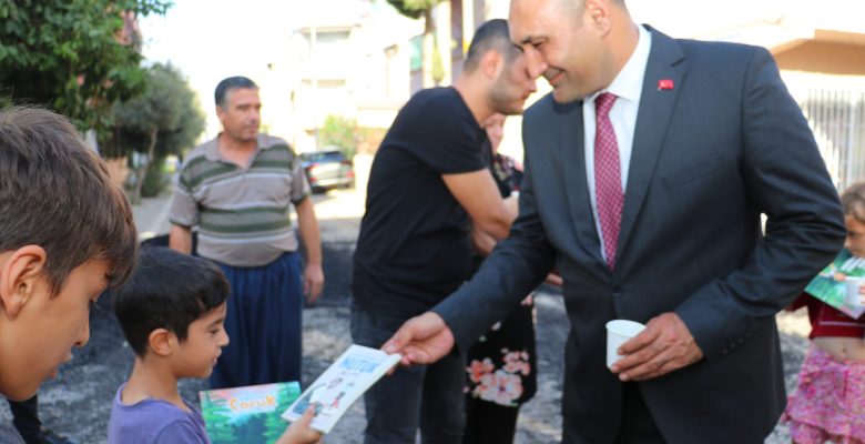 BAŞKAN YILMAZ, SAHADA ÇALIŞMALARI İNCELEDİ, ÇOCUKLARI SEVİNDİRDİ