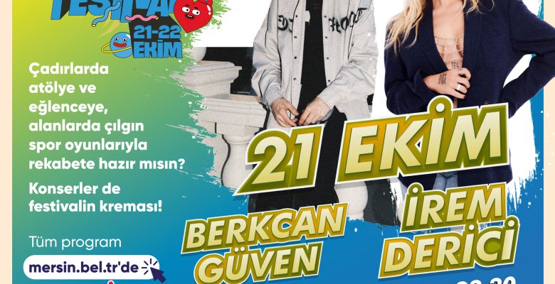 MERSİN GENÇLİK FESTİVALİ 21-22 EKİM’DE…