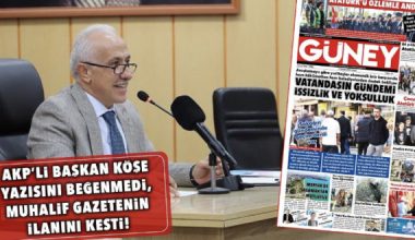 AKP’li başkandan yerel gazeteye ilan tehdidi