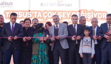 TARSUS BELEDİYESİ TARAFINDAN TOPLU AÇILIŞ VE TEMEL ATMA TÖRENİ GERÇEKLEŞTİRİLDİ