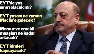 Bakan Bilgin EYT’de merak edilen soruları yanıtladı