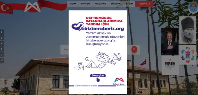 MERSİN BÜYÜKŞEHİR, YARDIM ALMAK VE YARDIMCI OLMAK İSTEYENLERİ BİRİZBERABERİZ.ORG’TA BULUŞTURUYOR