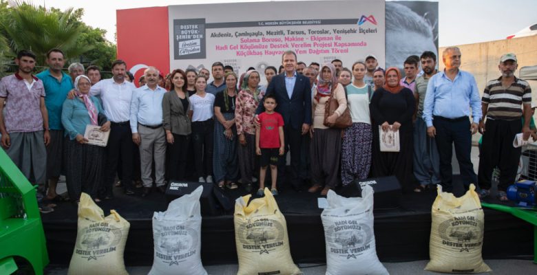 MERSİN BÜYÜKŞEHİR BELEDİYESİ’NDEN ÜRETİCİYE TÖRENLE TARIMSAL DESTEKLER