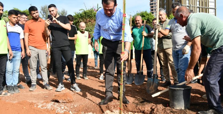 Yenişehir Belediyesi kente yeşil alanlar kazandırmaya devam ediyor